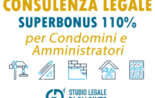 Consulenza Legale Superbonus 110 % per Condomini e Amministratori