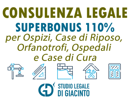 Consulenza legale in materia di Superbonus 110% per ospizi, case di riposo, orfanotrofi, ospedali e case di cura
